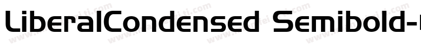 LiberalCondensed Semibold字体转换